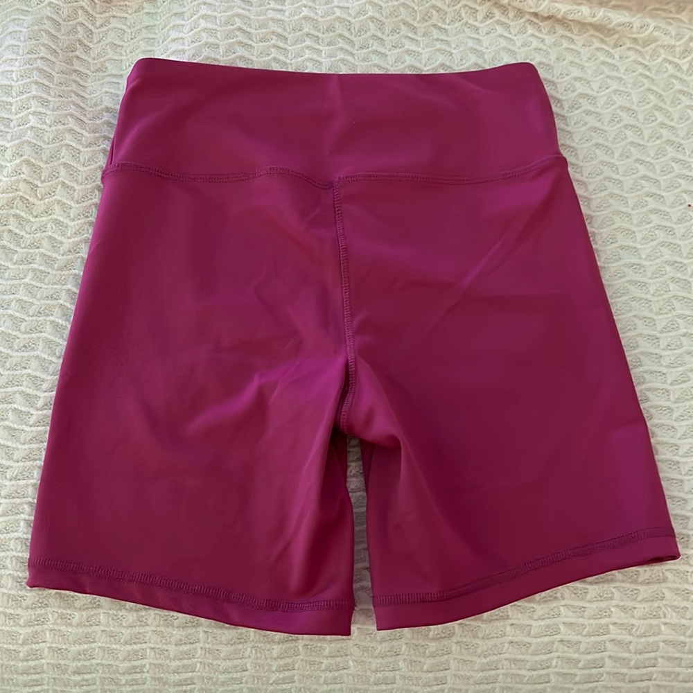 Pink biker shorts